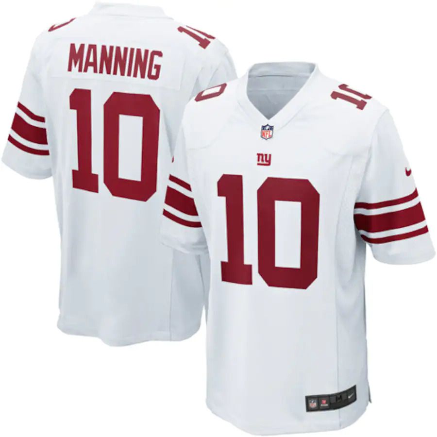 Men New York Giants #10 Eli Manning Nike White Game Player NFL Jersey->new york giants->NFL Jersey